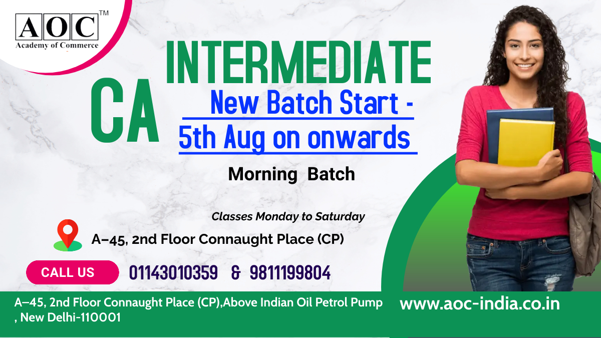 New Batche for CA INTER BATCH 